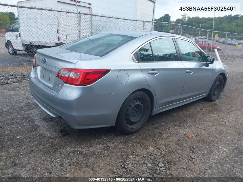 4S3BNAA66F3025401 2015 Subaru Legacy 2.5I