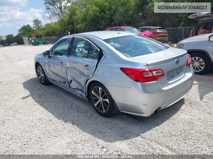 4S3BNBN65F3064027 2015 Subaru Legacy 2.5I Limited