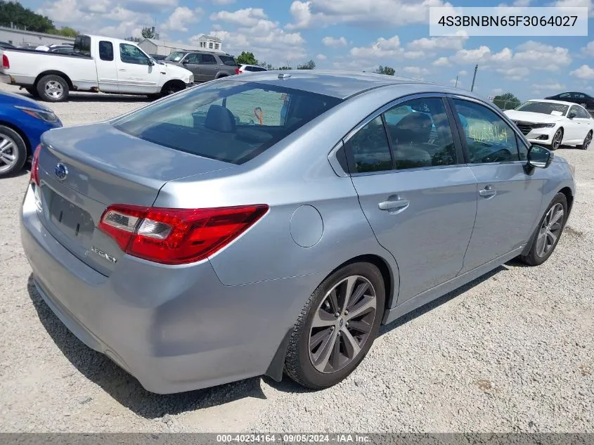 2015 Subaru Legacy 2.5I Limited VIN: 4S3BNBN65F3064027 Lot: 40234164