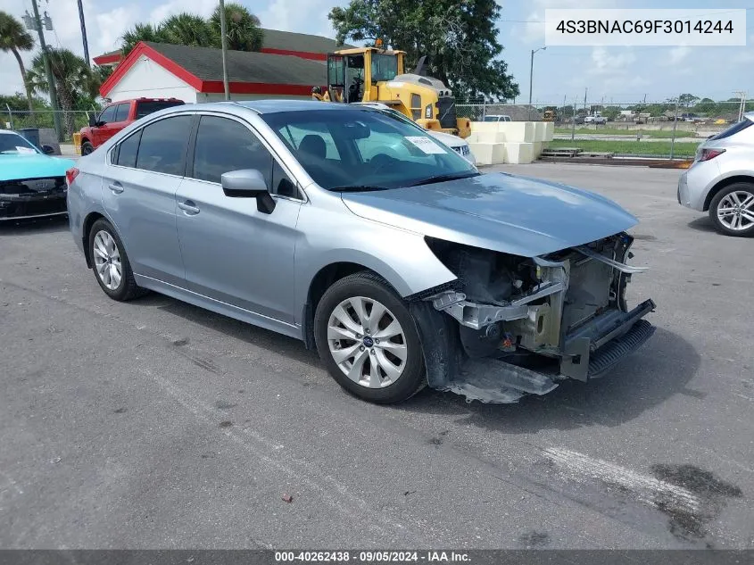 2015 Subaru Legacy 2.5I Premium VIN: 4S3BNAC69F3014244 Lot: 40262438