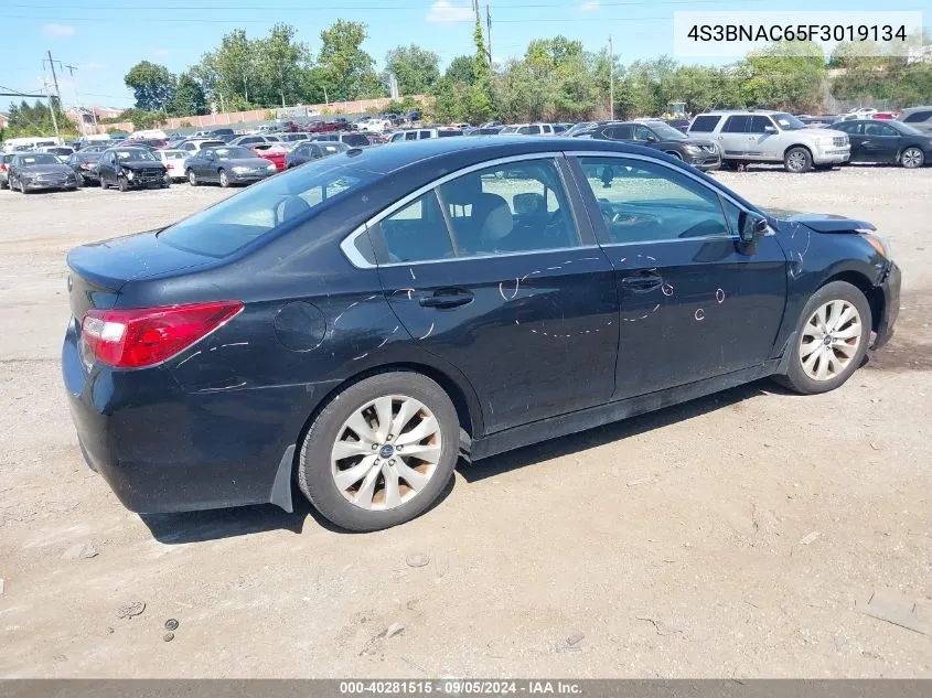 2015 Subaru Legacy 2.5I Premium VIN: 4S3BNAC65F3019134 Lot: 40281515