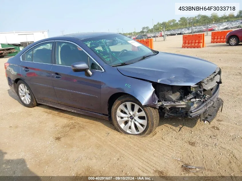 2015 Subaru Legacy 2.5I Premium VIN: 4S3BNBH64F3033718 Lot: 40291607