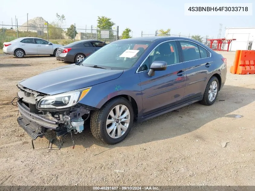 2015 Subaru Legacy 2.5I Premium VIN: 4S3BNBH64F3033718 Lot: 40291607