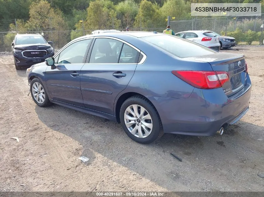 2015 Subaru Legacy 2.5I Premium VIN: 4S3BNBH64F3033718 Lot: 40291607