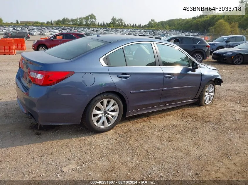 2015 Subaru Legacy 2.5I Premium VIN: 4S3BNBH64F3033718 Lot: 40291607