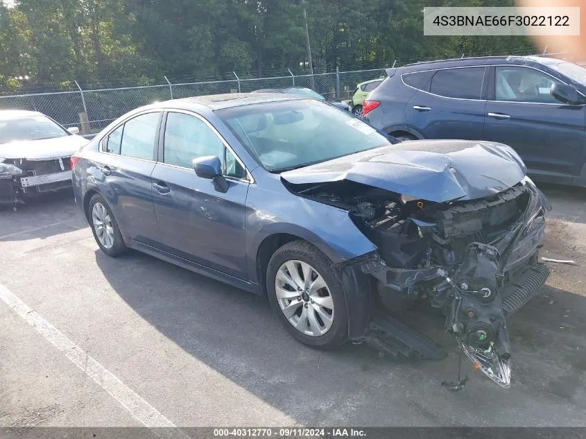 4S3BNAE66F3022122 2015 Subaru Legacy 2.5I Premium