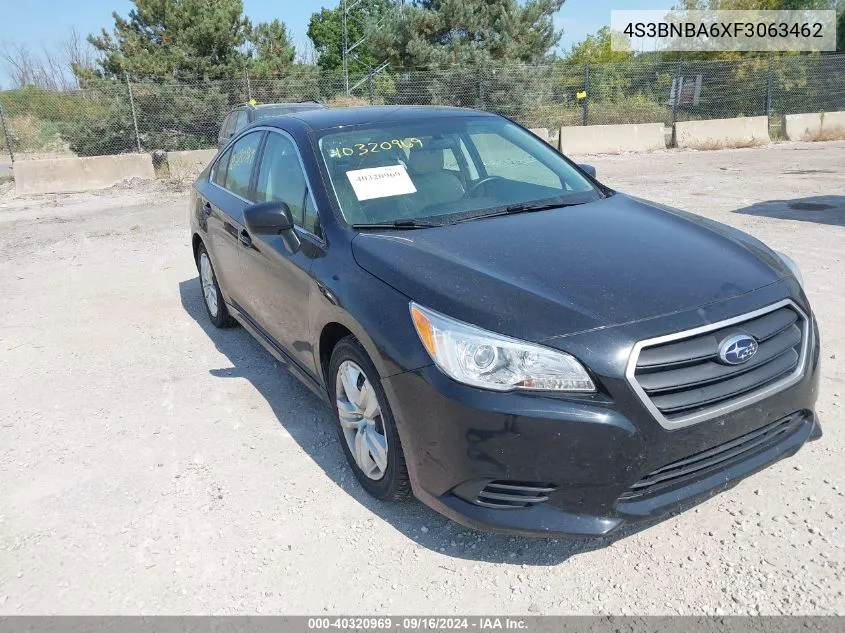 2015 Subaru Legacy 2.5I VIN: 4S3BNBA6XF3063462 Lot: 40320969