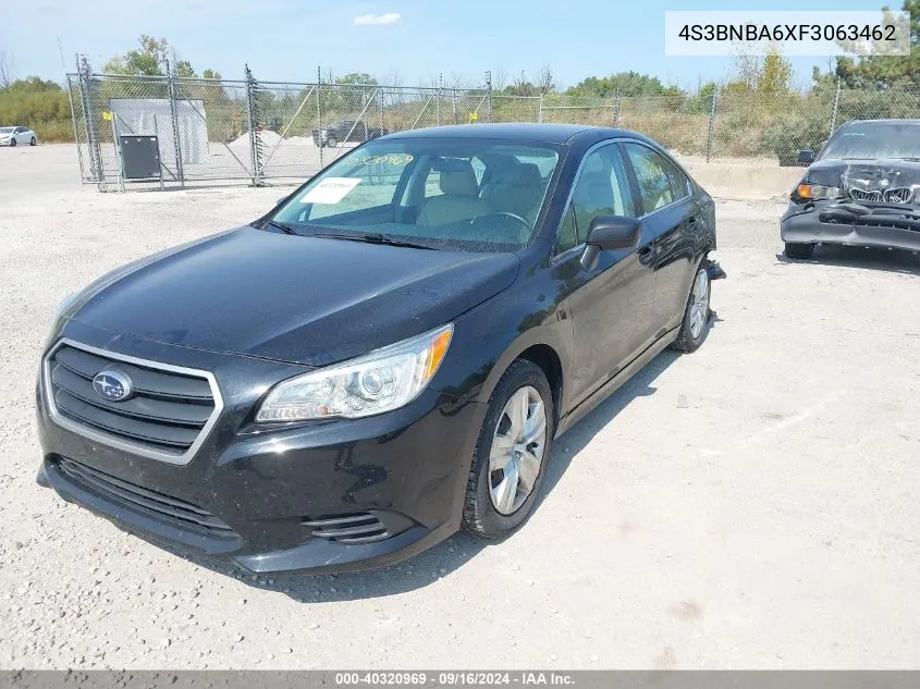 2015 Subaru Legacy 2.5I VIN: 4S3BNBA6XF3063462 Lot: 40320969