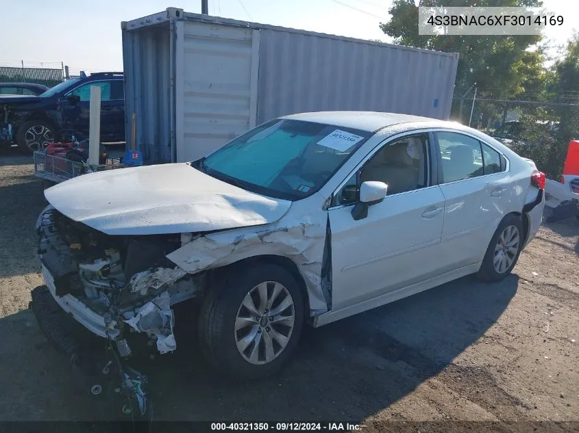 2015 Subaru Legacy 2.5I Premium VIN: 4S3BNAC6XF3014169 Lot: 40321350