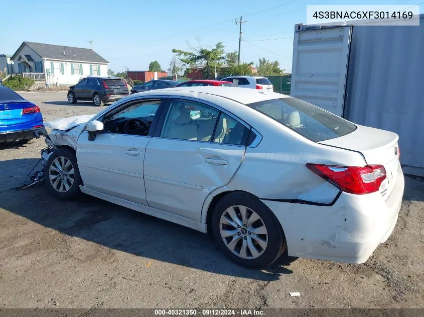 2015 Subaru Legacy 2.5I Premium VIN: 4S3BNAC6XF3014169 Lot: 40321350