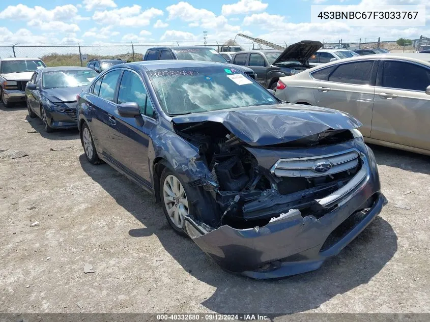 2015 Subaru Legacy 2.5I Premium VIN: 4S3BNBC67F3033767 Lot: 40332680