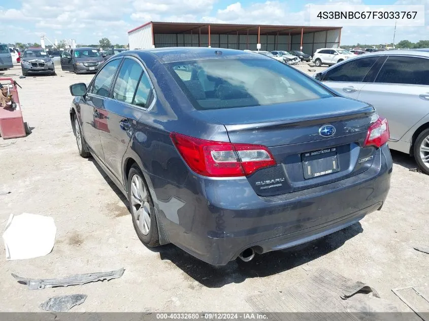 2015 Subaru Legacy 2.5I Premium VIN: 4S3BNBC67F3033767 Lot: 40332680