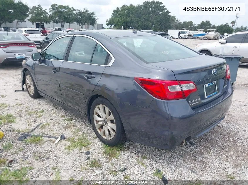 2015 Subaru Legacy 2.5I Premium VIN: 4S3BNBE68F3072171 Lot: 40349191