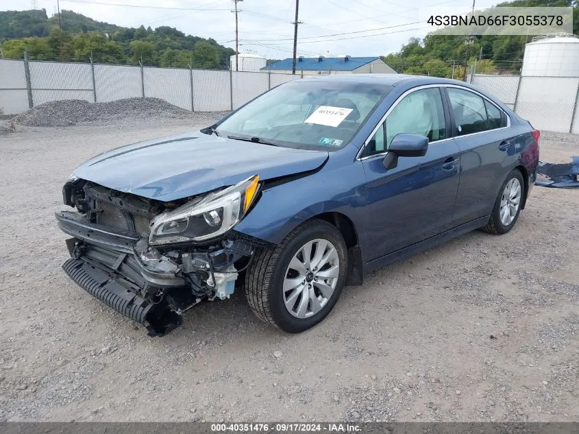 2015 Subaru Legacy 2.5I Premium VIN: 4S3BNAD66F3055378 Lot: 40351476