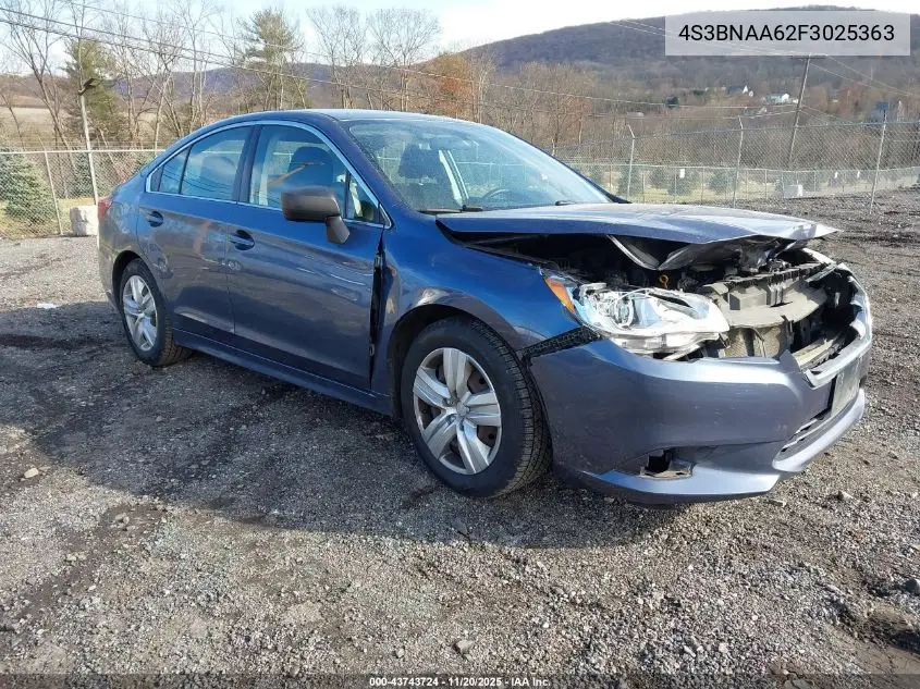 4S3BNAA62F3025363 2015 Subaru Legacy 2.5I