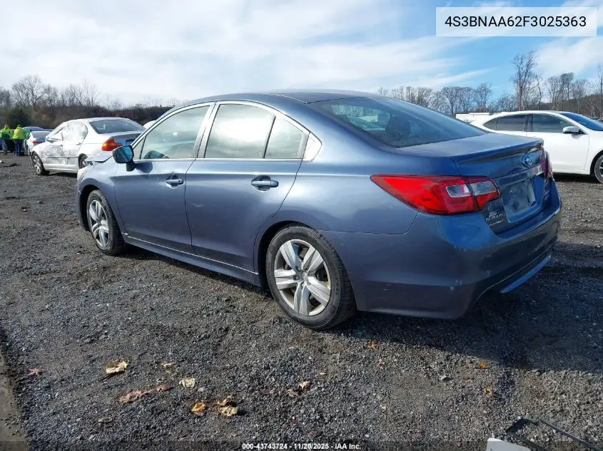 4S3BNAA62F3025363 2015 Subaru Legacy 2.5I