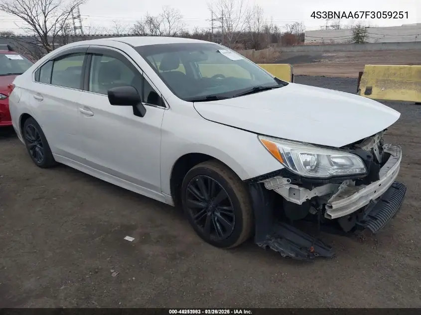 4S3BNAA67F3059251 2015 Subaru Legacy 2.5I