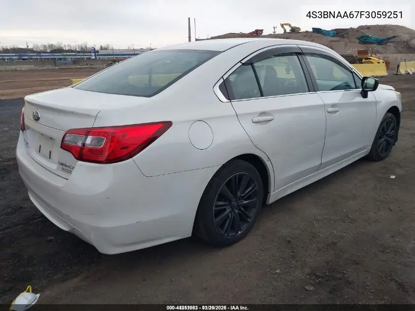 4S3BNAA67F3059251 2015 Subaru Legacy 2.5I
