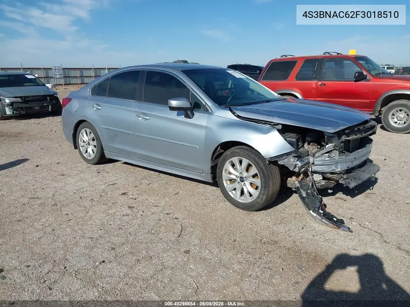 4S3BNAC62F3018510 2015 Subaru Legacy 2.5I Premium