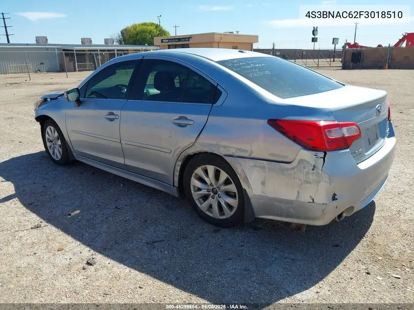 4S3BNAC62F3018510 2015 Subaru Legacy 2.5I Premium