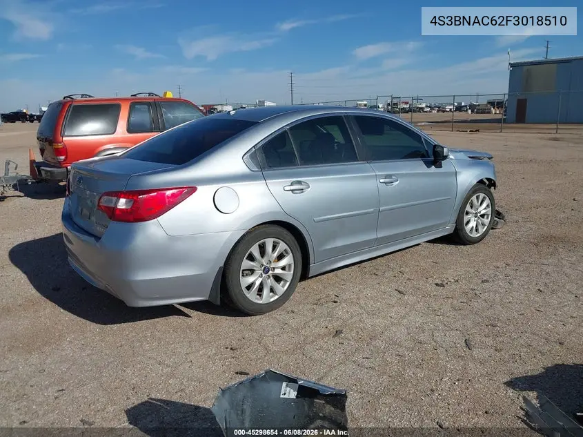 4S3BNAC62F3018510 2015 Subaru Legacy 2.5I Premium