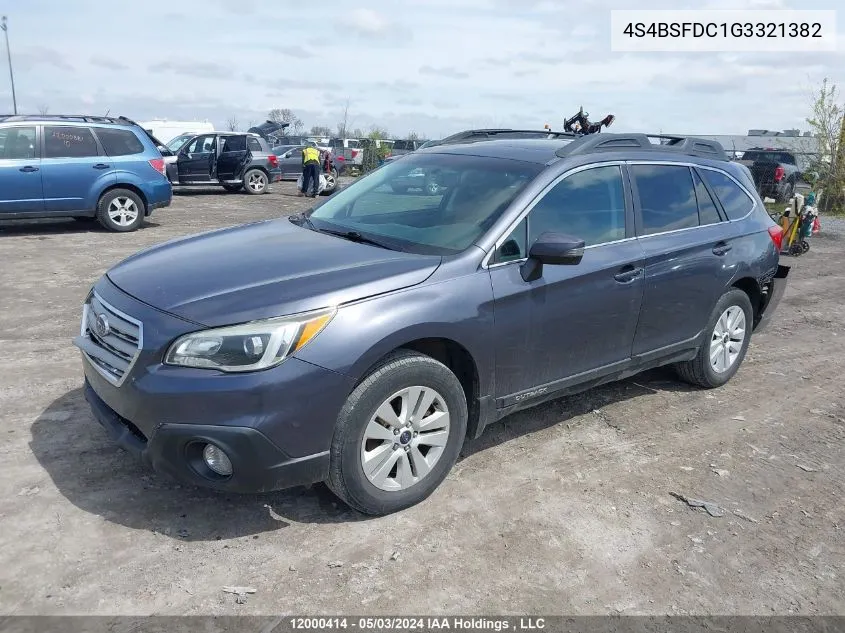 4S4BSFDC1G3321382 2016 Subaru Legacy Outback