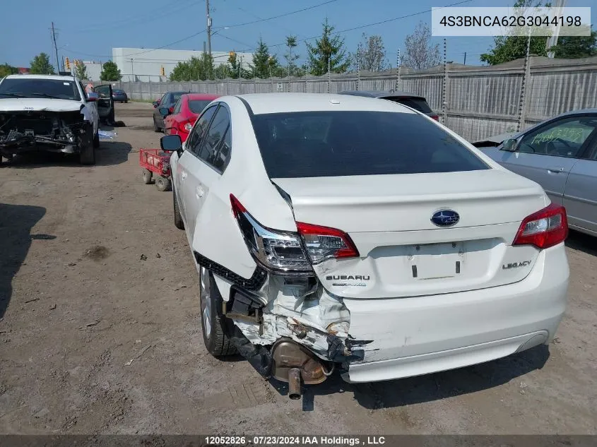 2016 Subaru Legacy VIN: 4S3BNCA62G3044198 Lot: 12052826