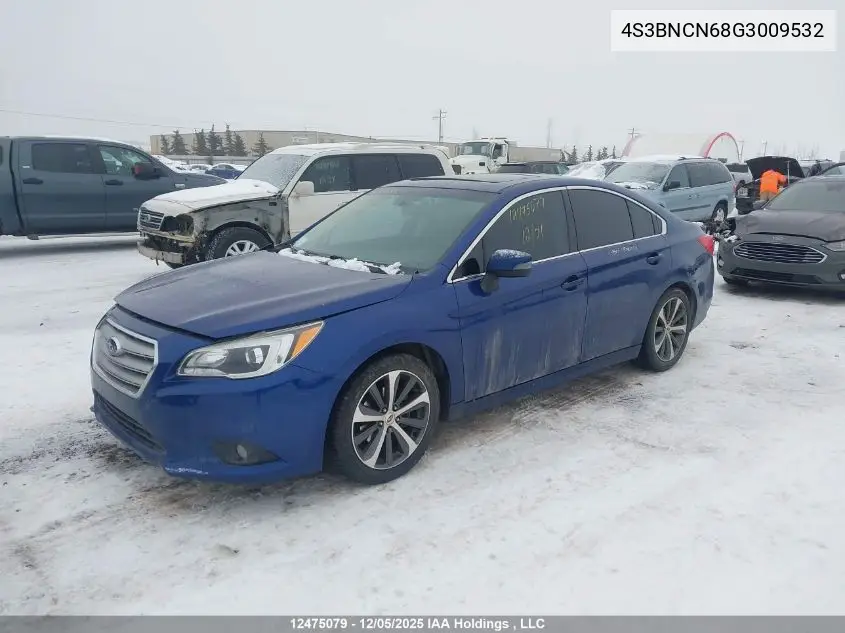 4S3BNCN68G3009532 2016 Subaru Legacy 2.5I Limited Package