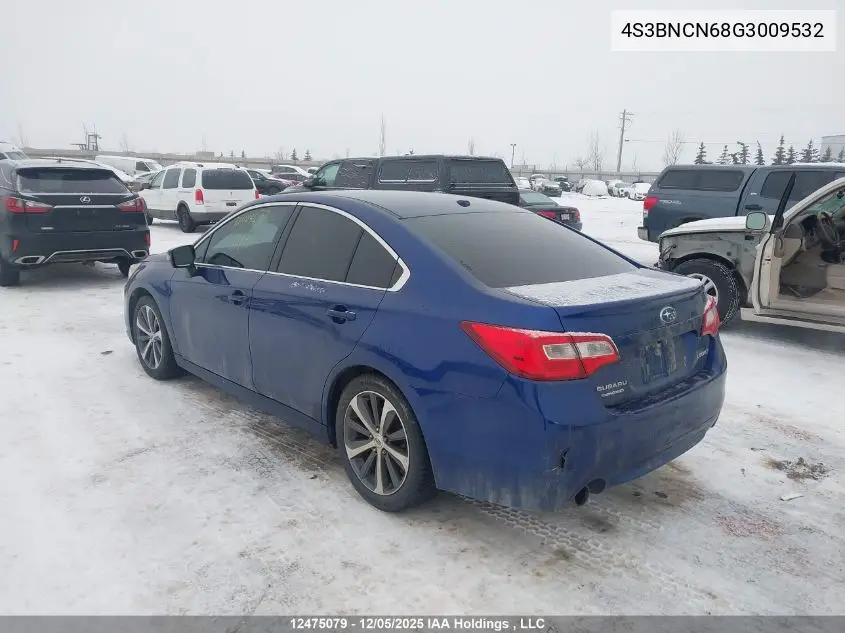 4S3BNCN68G3009532 2016 Subaru Legacy 2.5I Limited Package