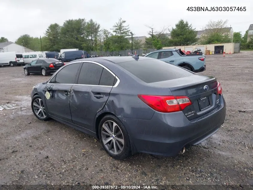 2016 Subaru Legacy 2.5I Limited VIN: 4S3BNAJ63G3057465 Lot: 39387572