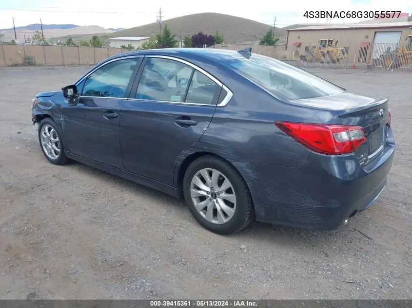 2016 Subaru Legacy 2.5I Premium VIN: 4S3BNAC68G3055577 Lot: 39415361