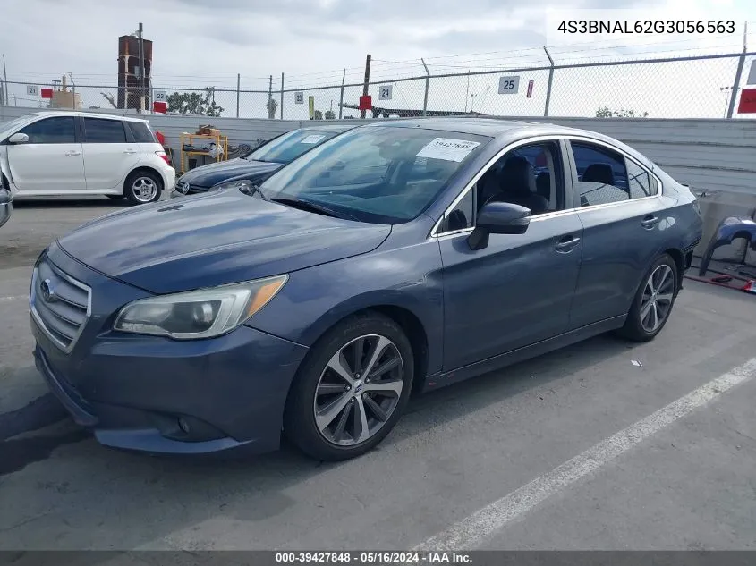 2016 Subaru Legacy 2.5I Limited VIN: 4S3BNAL62G3056563 Lot: 39427848