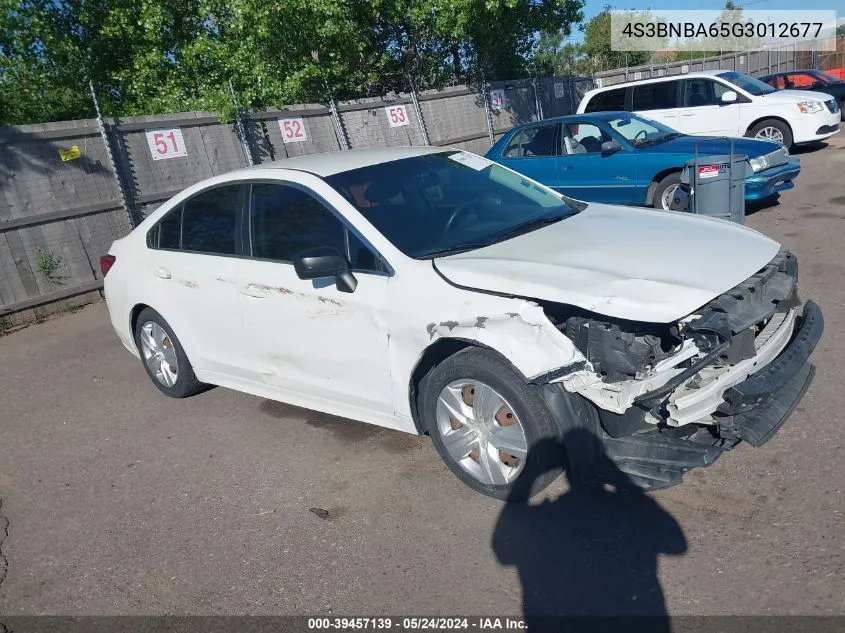 2016 Subaru Legacy 2.5I VIN: 4S3BNBA65G3012677 Lot: 39457139