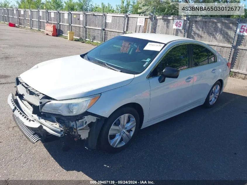 2016 Subaru Legacy 2.5I VIN: 4S3BNBA65G3012677 Lot: 39457139