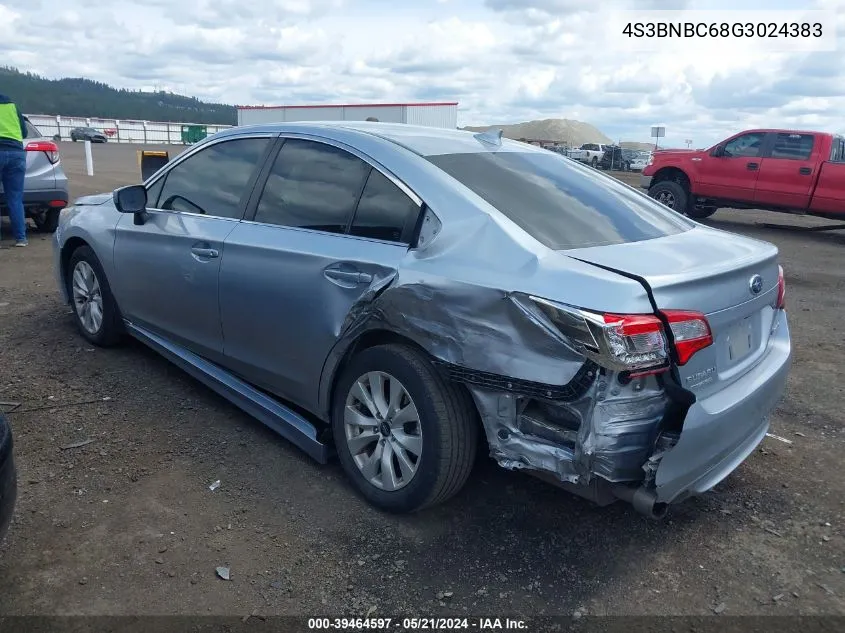 2016 Subaru Legacy 2.5I Premium VIN: 4S3BNBC68G3024383 Lot: 39464597