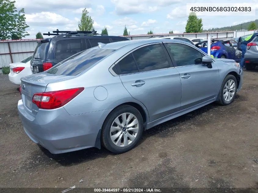 2016 Subaru Legacy 2.5I Premium VIN: 4S3BNBC68G3024383 Lot: 39464597