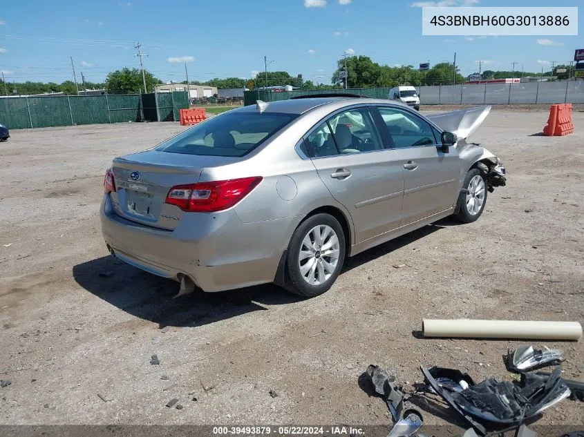 2016 Subaru Legacy 2.5I Premium VIN: 4S3BNBH60G3013886 Lot: 39493879