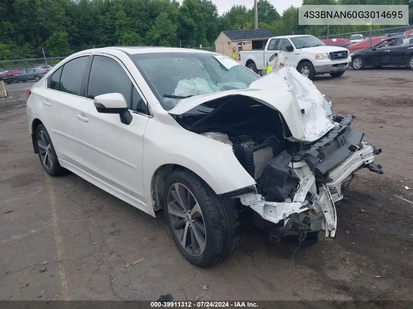 4S3BNAN60G3014695 2016 Subaru Legacy 2.5I Limited