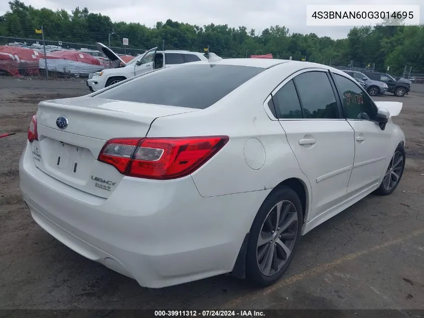 4S3BNAN60G3014695 2016 Subaru Legacy 2.5I Limited