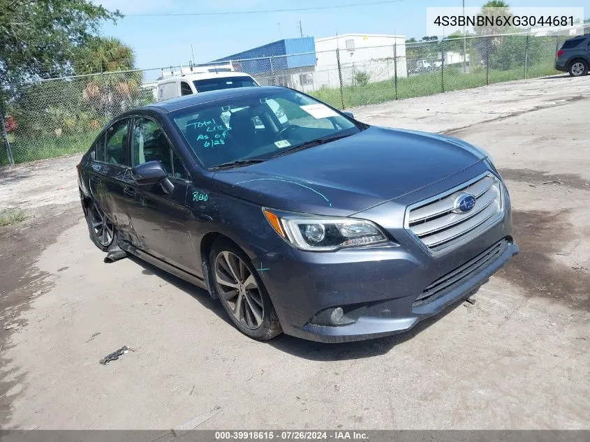 2016 Subaru Legacy 2.5I Limited VIN: 4S3BNBN6XG3044681 Lot: 39918615