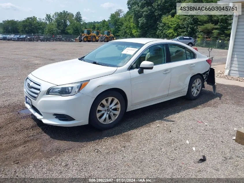 2016 Subaru Legacy 2.5I Premium VIN: 4S3BNAC66G3045761 Lot: 39922607