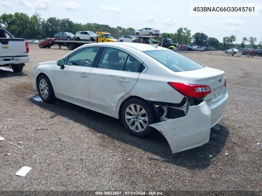 2016 Subaru Legacy 2.5I Premium VIN: 4S3BNAC66G3045761 Lot: 39922607