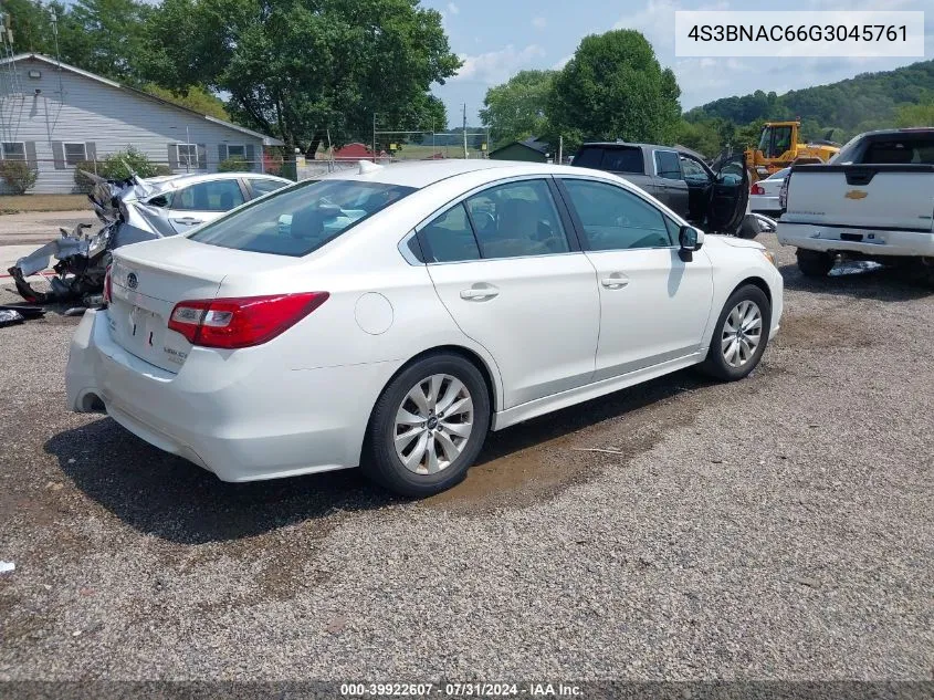 2016 Subaru Legacy 2.5I Premium VIN: 4S3BNAC66G3045761 Lot: 39922607