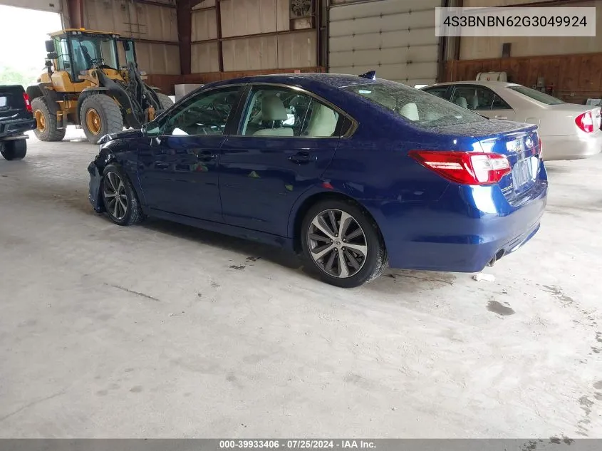 4S3BNBN62G3049924 2016 Subaru Legacy 2.5I Limited