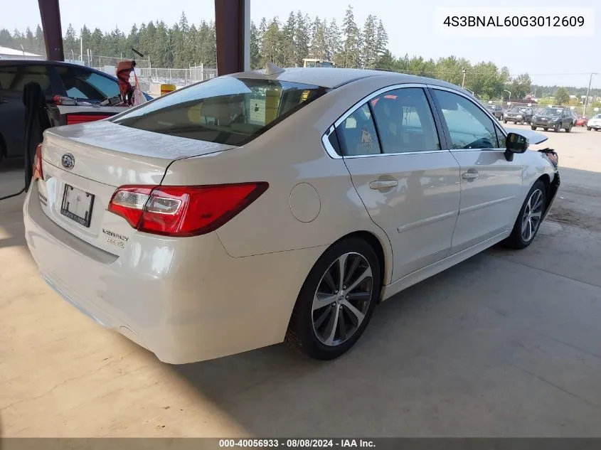 4S3BNAL60G3012609 2016 Subaru Legacy 2.5I Limited