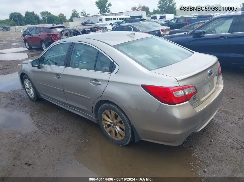 4S3BNBC69G3010007 2016 Subaru Legacy 2.5I Premium