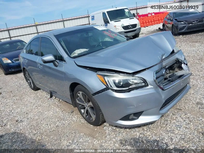 2016 Subaru Legacy 2.5I Limited VIN: 4S3BNBJ60G3019939 Lot: 40150065