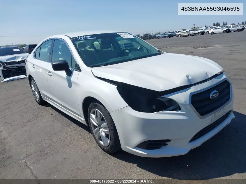 4S3BNAA65G3046595 2016 Subaru Legacy 2.5I