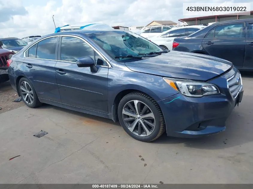 2016 Subaru Legacy 3.6R Limited VIN: 4S3BNEN68G3019022 Lot: 40187409