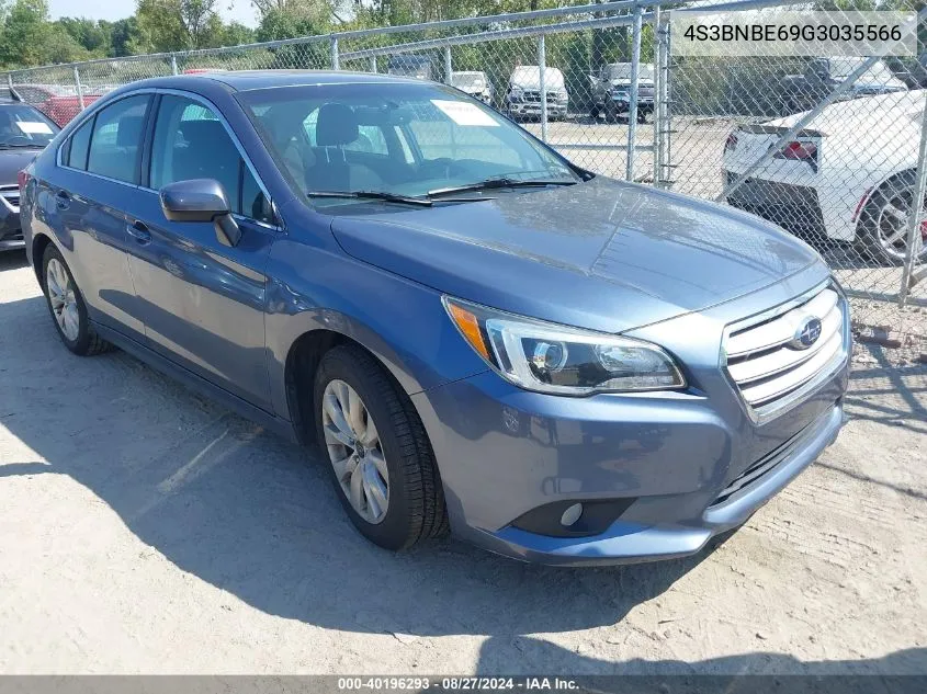 2016 Subaru Legacy 2.5I Premium VIN: 4S3BNBE69G3035566 Lot: 40196293